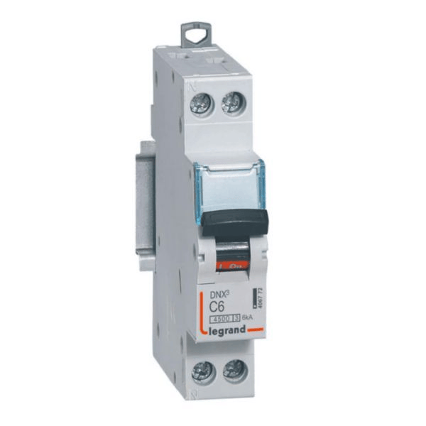 DPN /Disjoncteur 1P+N 6A DNX³4500A 6KA LEGRAND