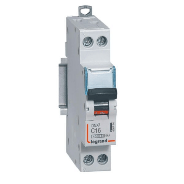 DPN /Disjoncteur 1P+N 16A DNX³4500A 6KA LEGRAND