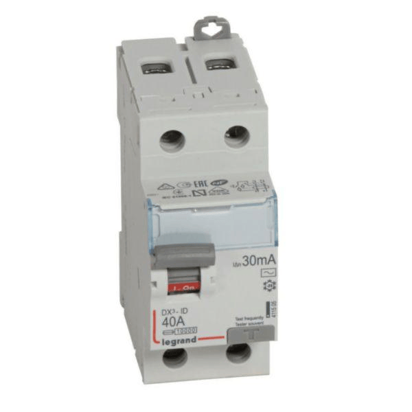 Interrupteur différentiel DX³-ID 2P 40A - 30mA TypeAC LEGRAND