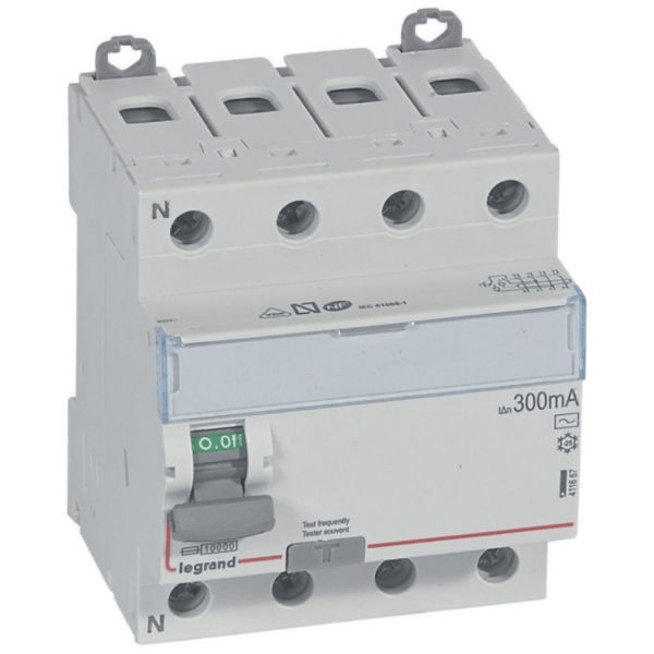 Interrupteur différentiel DX³-ID 4P 80A - 300mA TypeAC LEGRAND