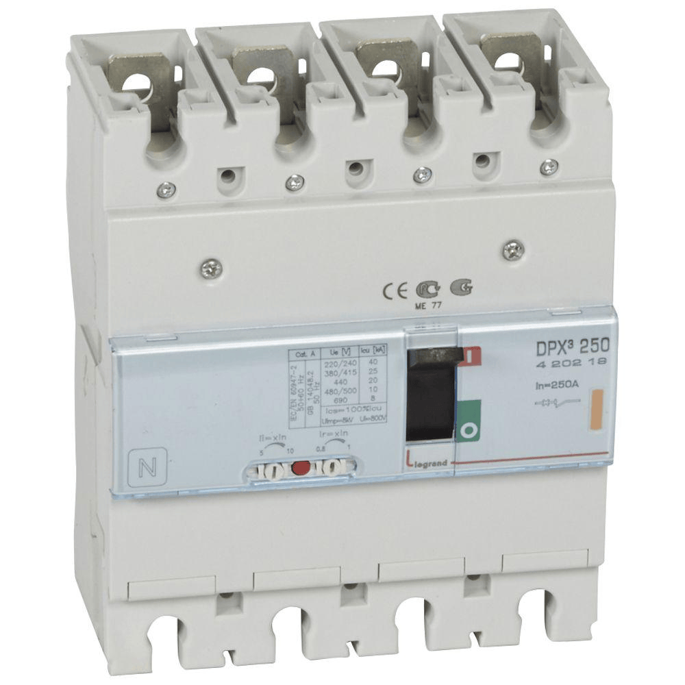 Disjoncteur Compact DPX³250 25kA 4P 250A LEGRAND