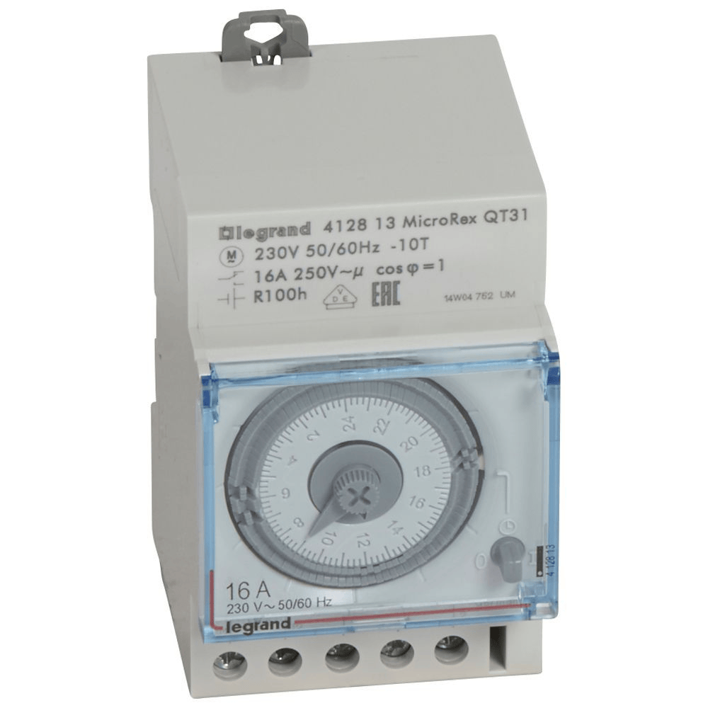 Interrupteur horaire analogique modulaire programmable manuel journalier LEGRAND