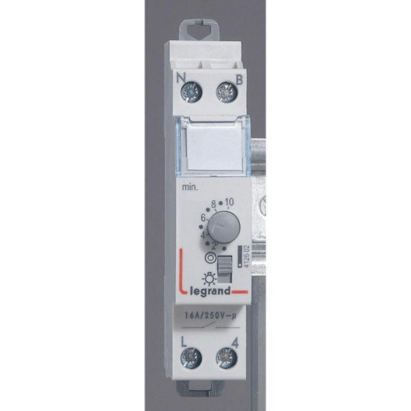Minuterie modulaire 230V~ 50Hz et 60Hz - sortie 16A 250V~ - 1 module legrand