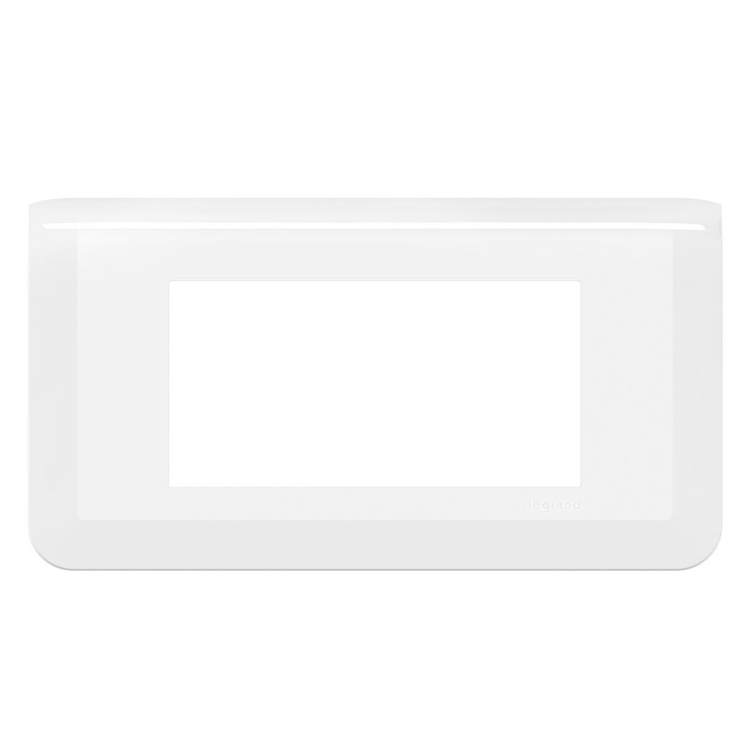Plaque de finition Mosaic – 4 modules – Blanc – Legrand