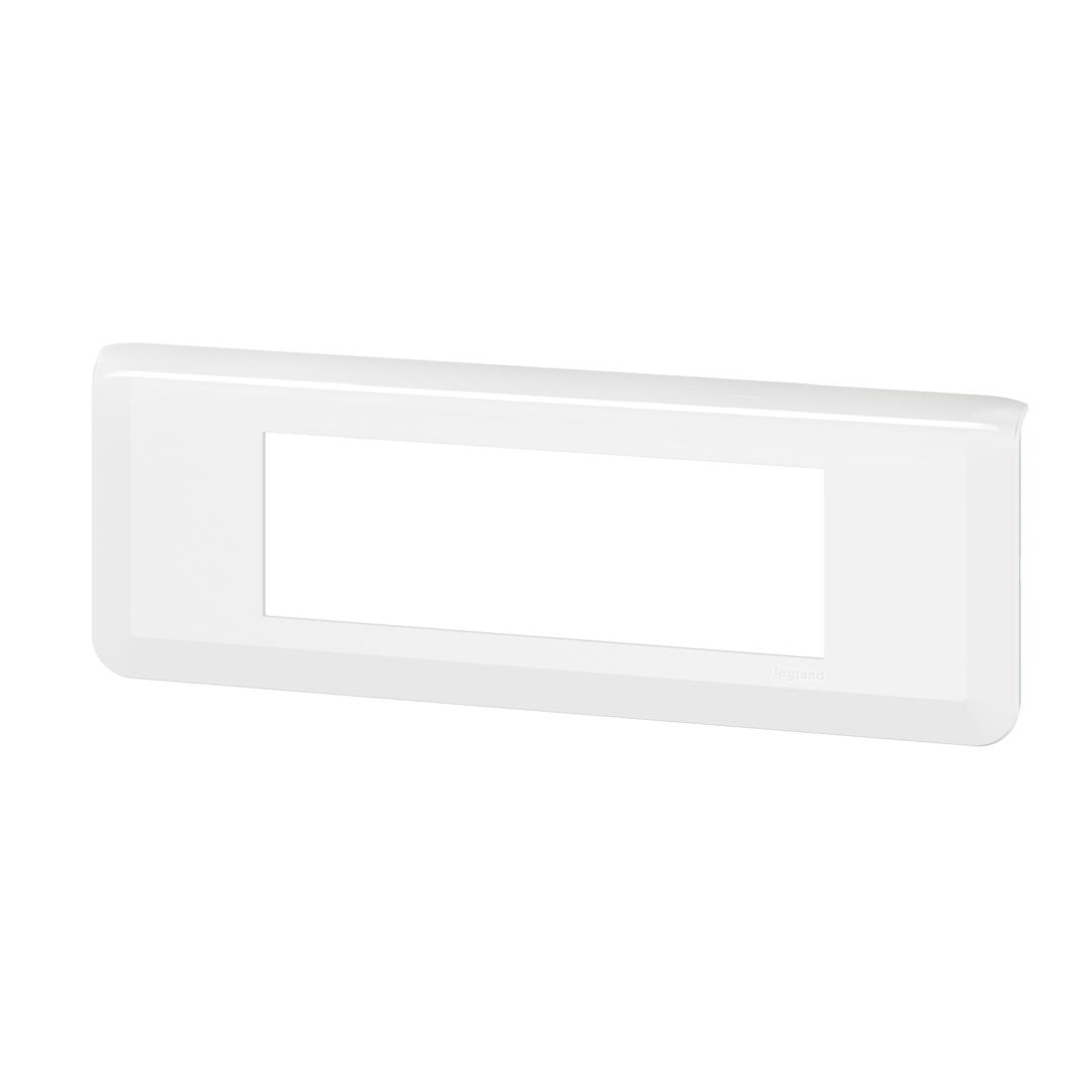 Plaque de finition Mosaic – 6 modules – Horizontale – Blanc Legrand