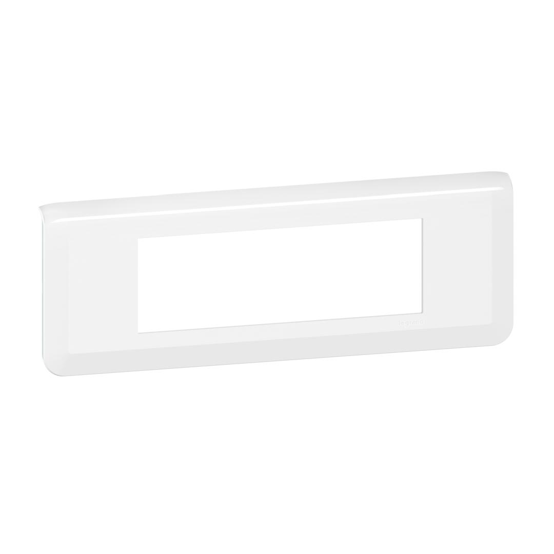 Plaque de finition Mosaic – 6 modules – Horizontale – Blanc Legrand