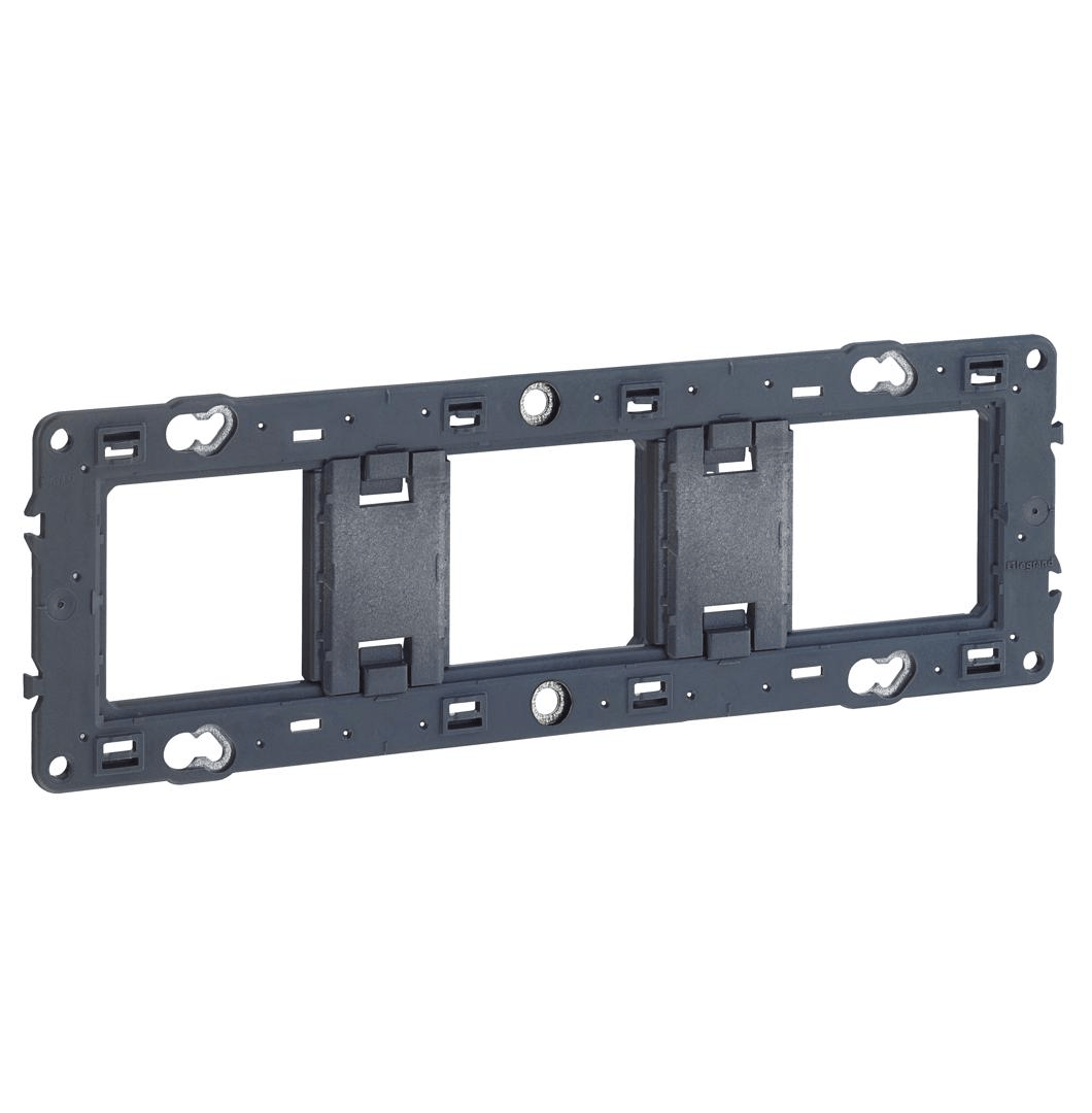 Support Batibox à vis – 3 postes / 6 à 8 modules – Legrand