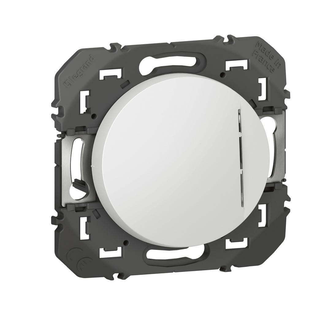 Bouton Poussoir lumineux Dooxie blanc Legrand