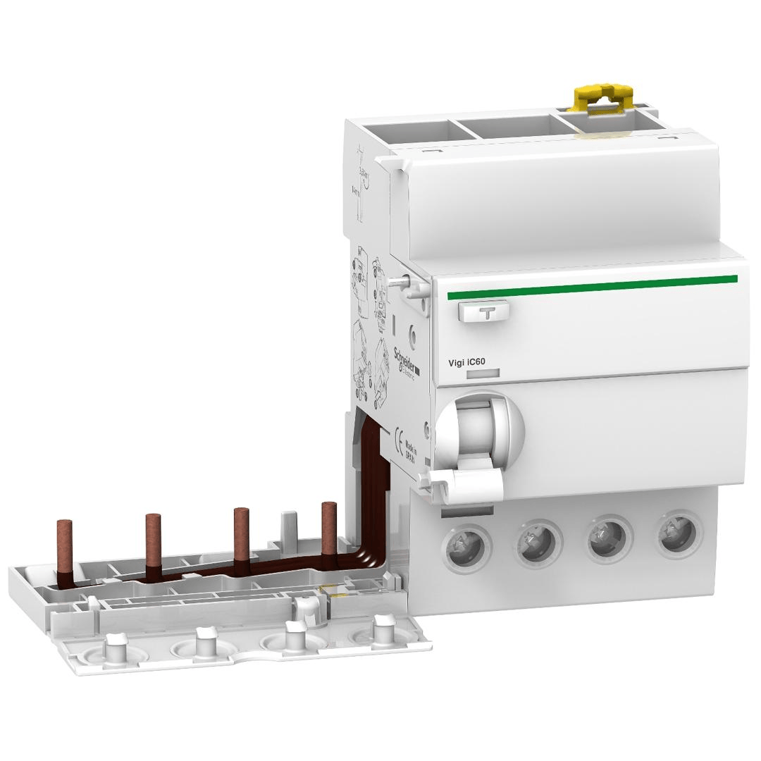 Bloc Disjoncteur différentiel 4P 63A 30mA Acti9 IC60N Schneider