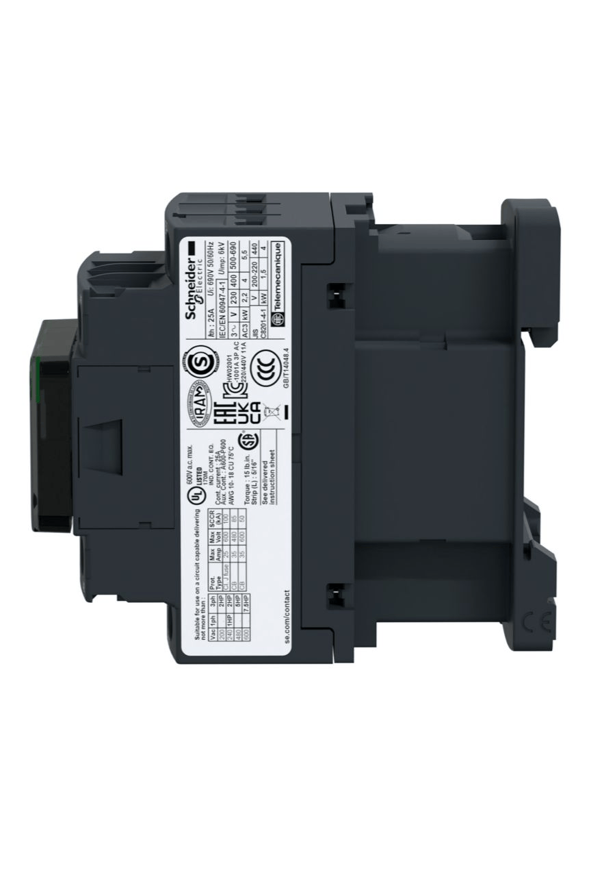 Contacteur - 3P - 9A- AC-3 440V bobine 230Vca TeSys SCHNEIDER