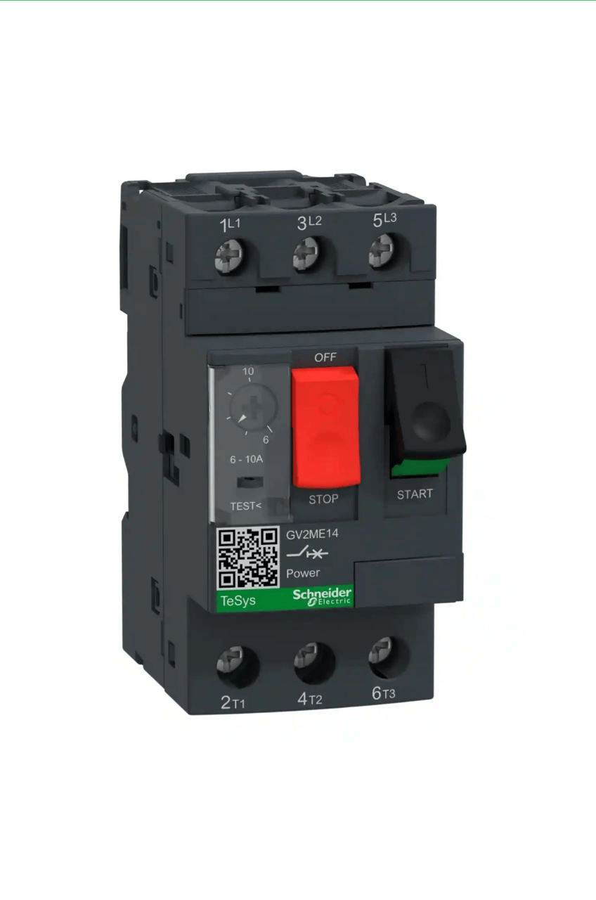 Disjoncteur moteur GV2ME14 - 6-10A - 3P 3d SCHNEIDER