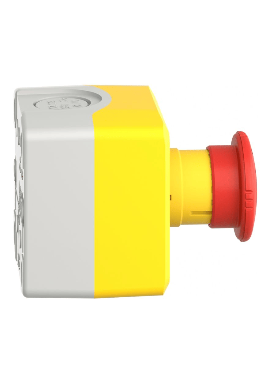 Arrêt urgence rouge - pousser tourner - 1F+1O - Ø40 Harmony SCHNEIDER