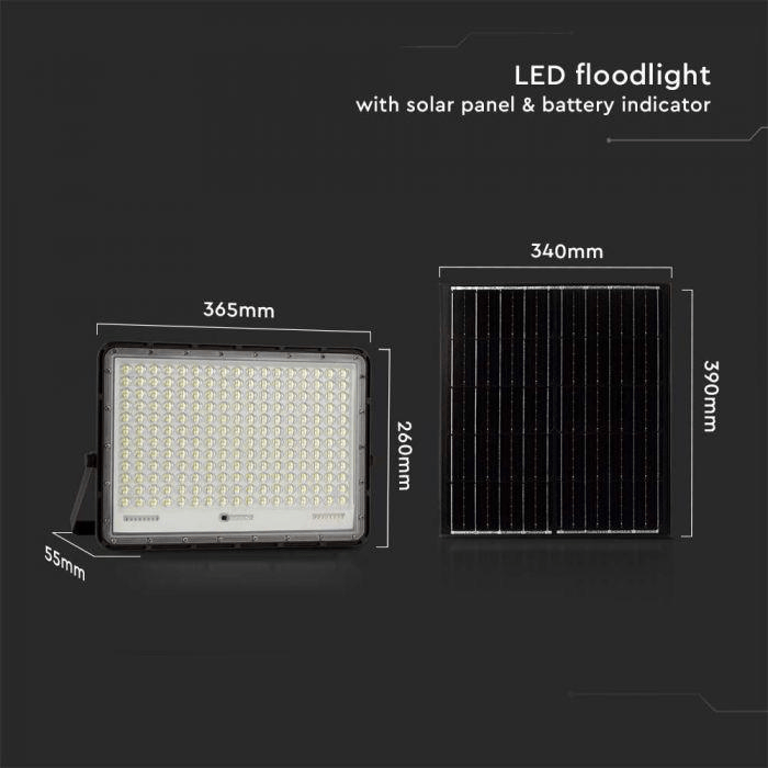 Projecteur solaire 200W VTAC