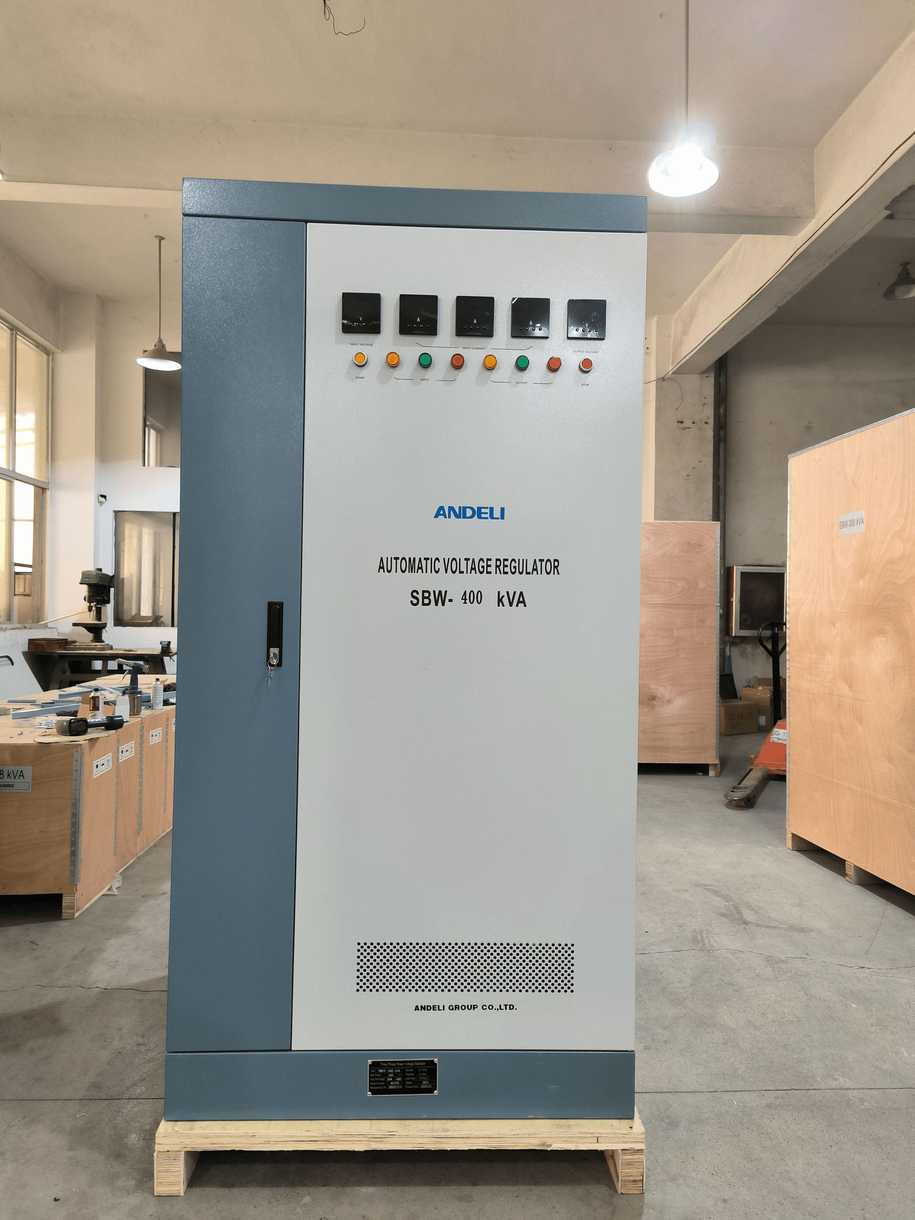 Stabilisateur de tension 400kva triphasé Andeli