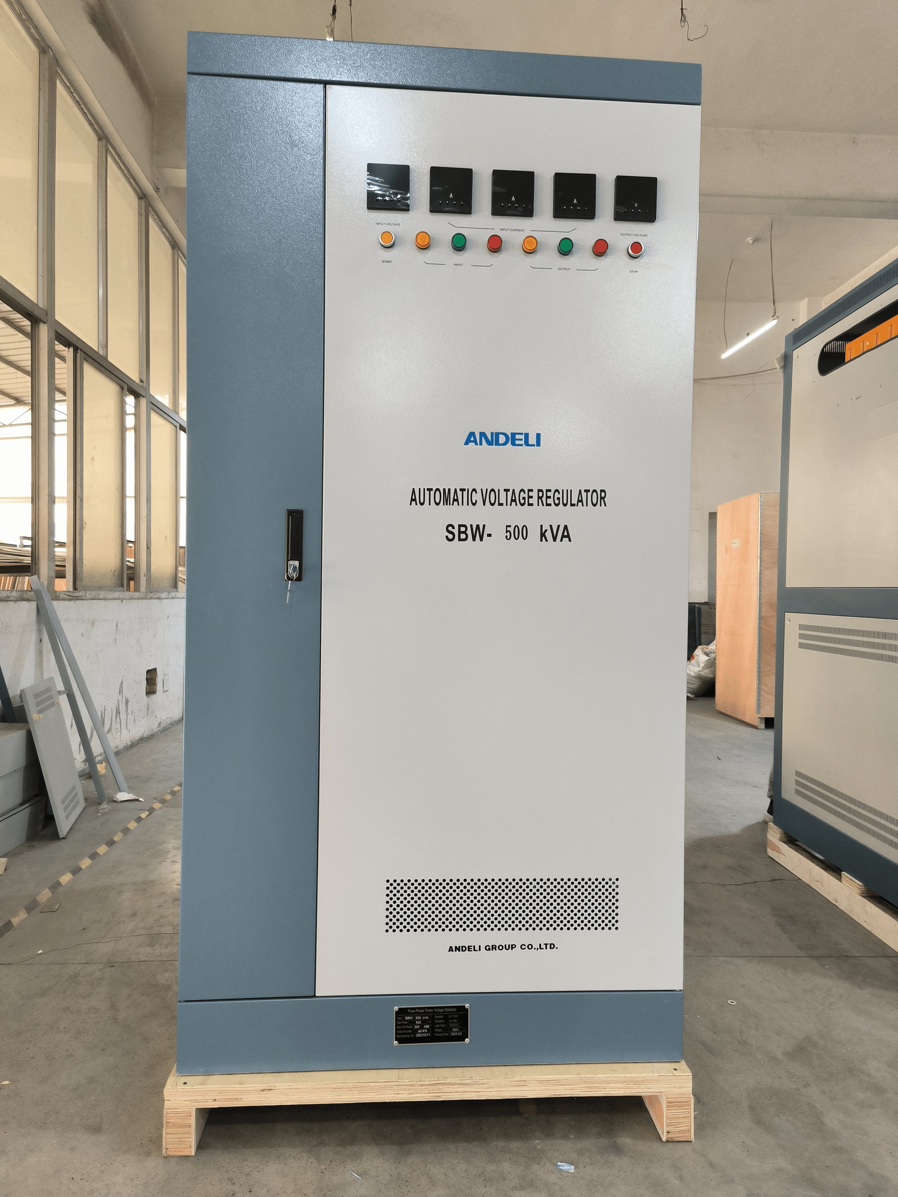 Stabilisateur de tension 500kva triphasé Andeli