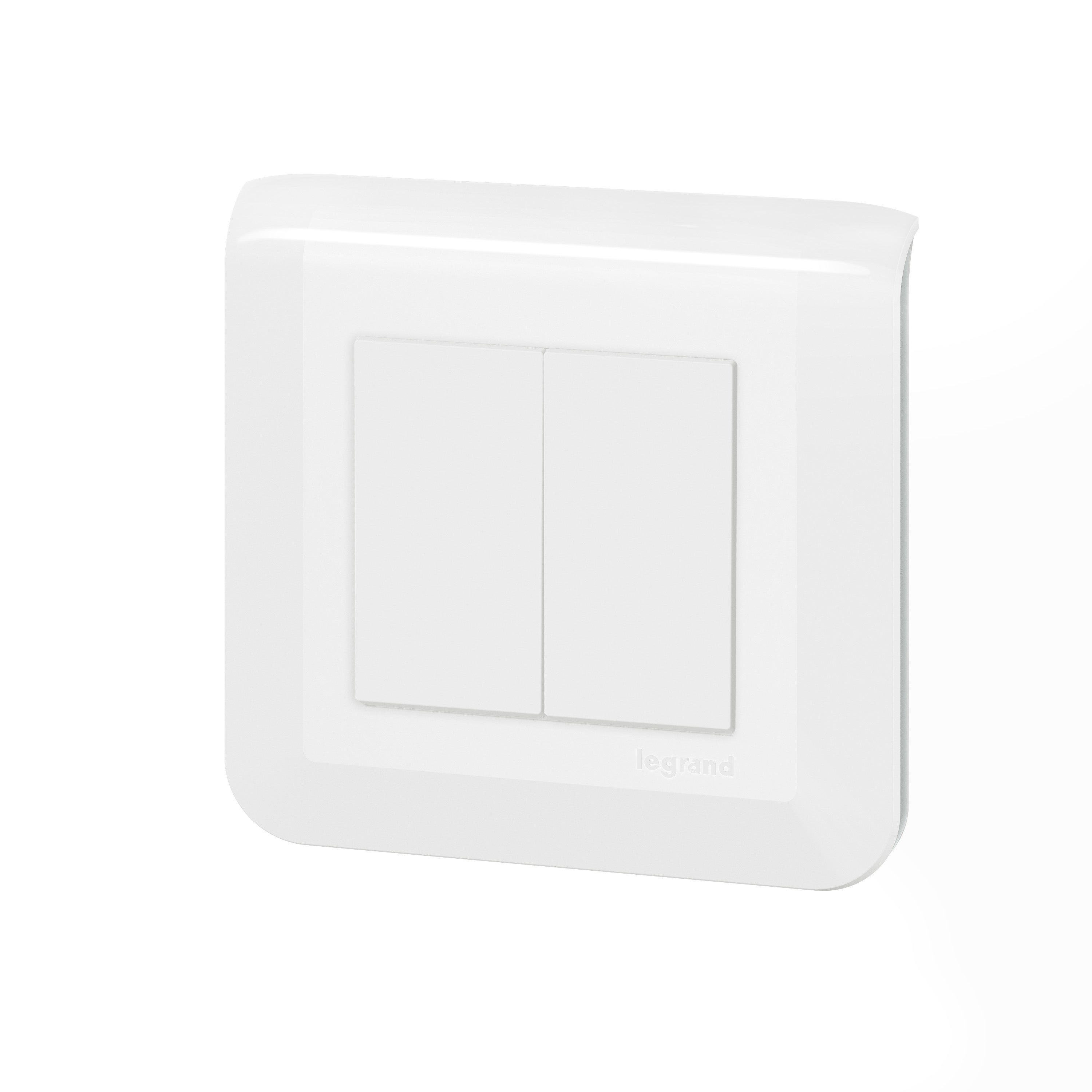 Interrupteur double va&vient 2M complet mosaïc legrand