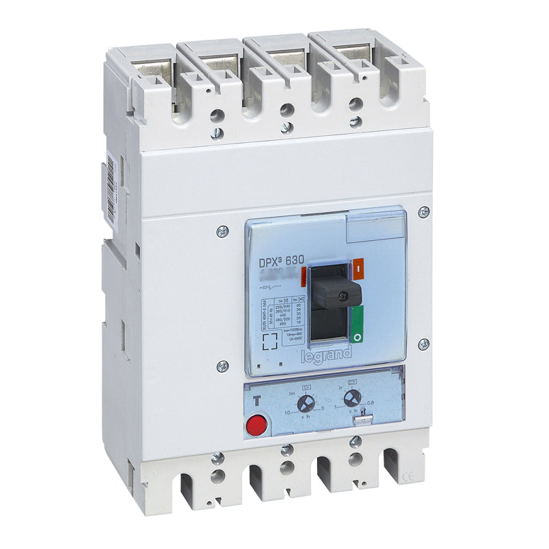 Disjoncteur magnétothermique 4P - 400A DPX³630  36kA 400V LEGRAND