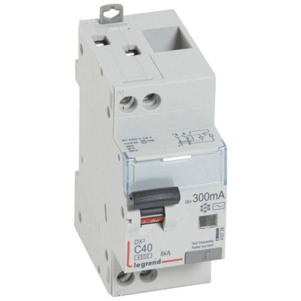 Disjoncteur différentiel DX³ 2P 40A 300mA TypeAC LEGRAND