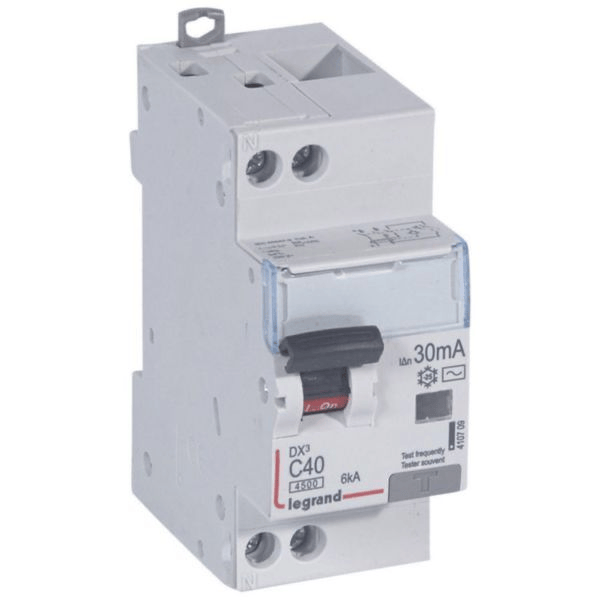 Disjoncteur différentiel DX³ 2P 40A 30mA TypeAC LEGRAND