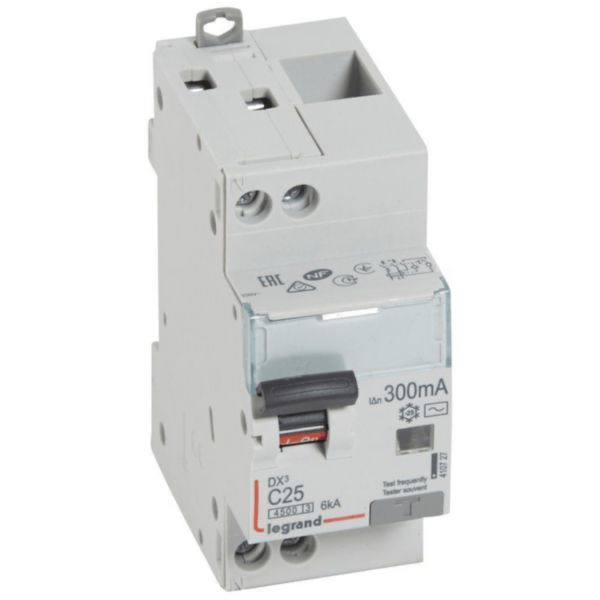 Disjoncteur différentiel DX³ 2P 25A 300mA TypeAC LEGRAND