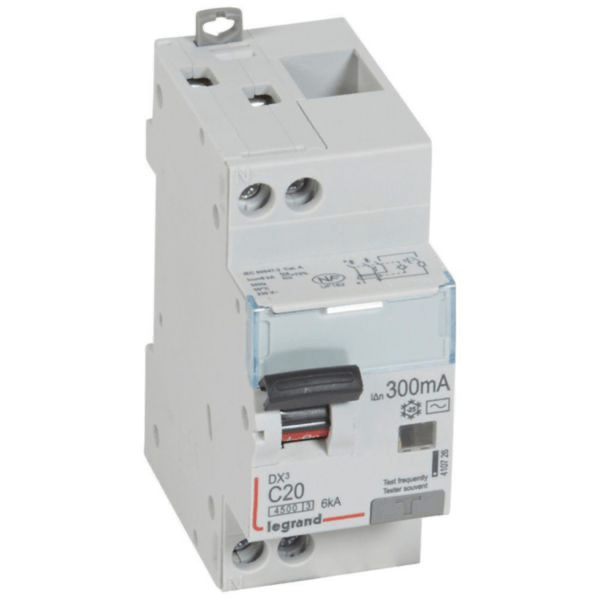 Disjoncteur différentiel DX³ 2P 20A 300mA TypeAC LEGRAND