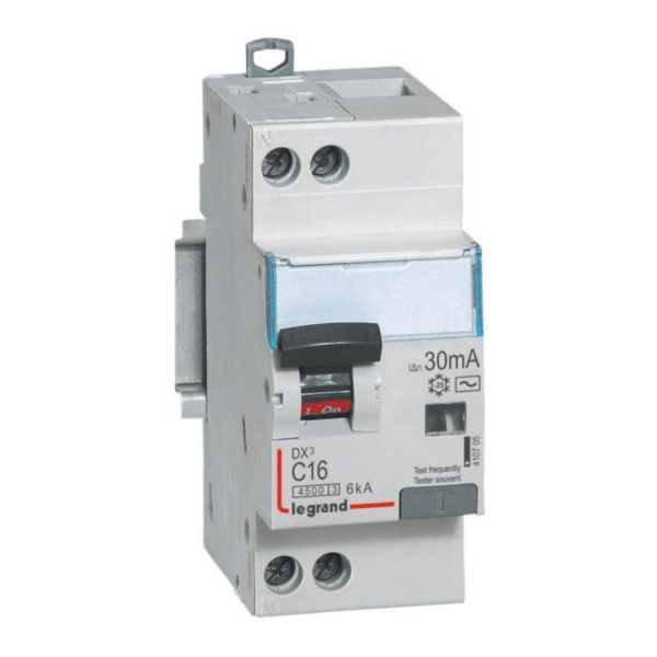 Disjoncteur différentiel DX³ 2P 16A 30mA TypeAC LEGRAND