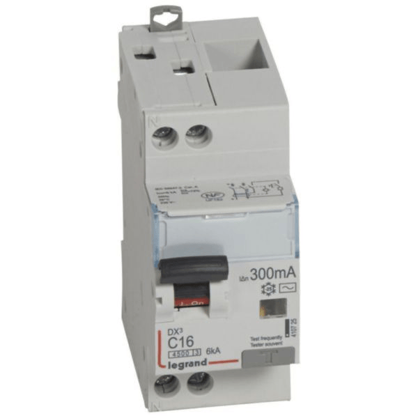 Disjoncteur différentiel DX³ 2P 16A 300mA TypeAC LEGRAND