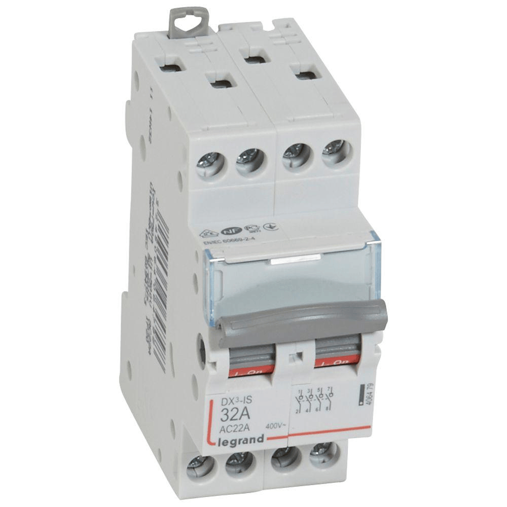 Interrupteur-sectionneur DX³-IS 4P 32A - 2 modules LEGRAND (Copie)