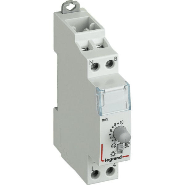 Minuterie modulaire 230V~ 50Hz et 60Hz - sortie 16A 250V~ - 1 module legrand