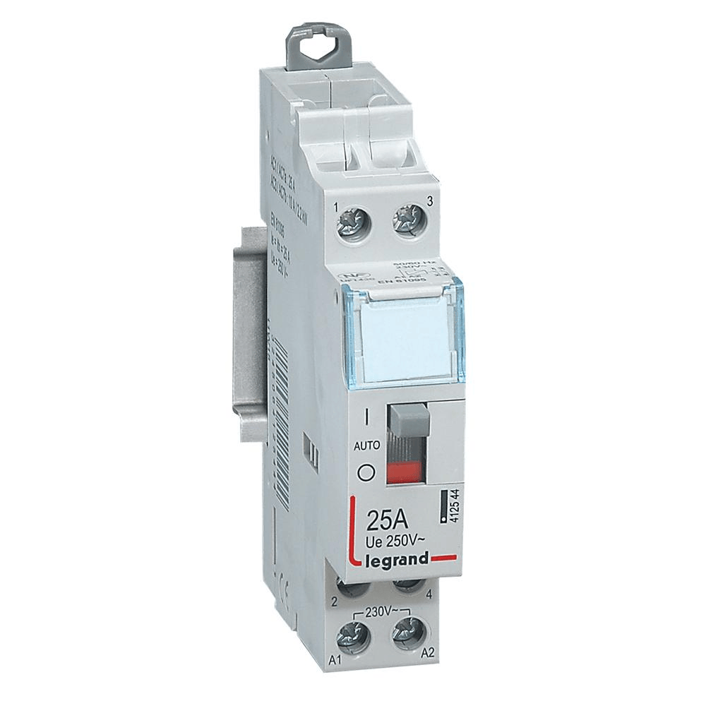 Contacteur de puissance CX³ bobine 230V~ - 2P 250V~ - 25A - contact 2F - 1 module legrand