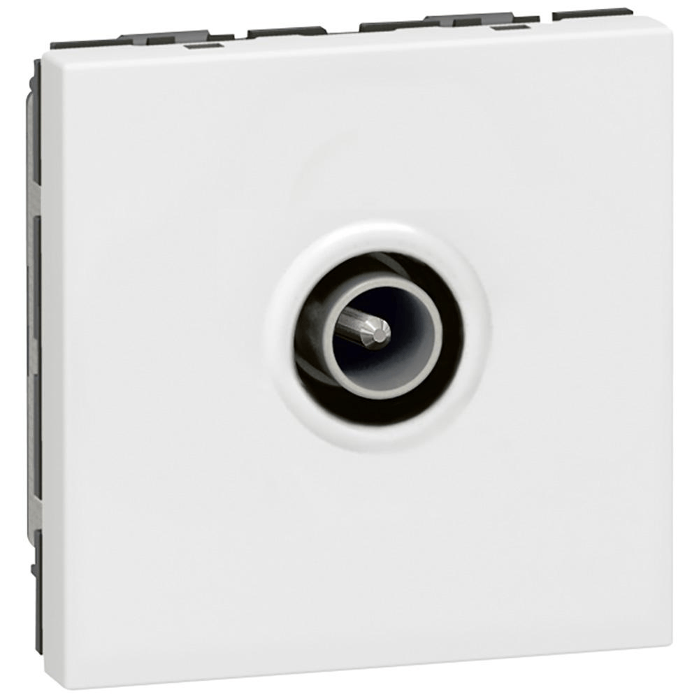 Prise télévision mâle Mosaic 2 modules - blanc Legrand