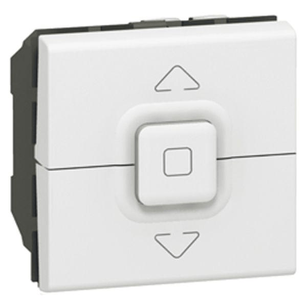 Interrupteur de volets roulants – 500 W max – Mosaic – 2 modules – Blanc (Legrand Réf. 077026)