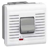 Disjoncteur magnétothermique Uni+Neutre – 16A – 230V~ – Mosaic – 2 modules