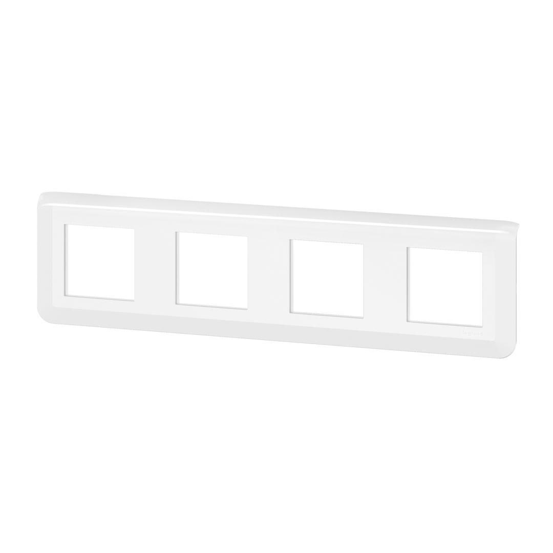 Plaque de finition Mosaic – 4×2 modules (8 modules) – Blanc – Legrand