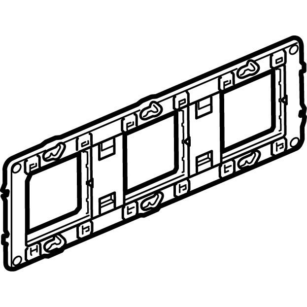 Support Batibox à vis – 3 postes / 6 à 8 modules – Legrand