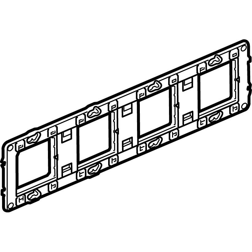 Support Batibox à vis – 4 postes / 10 modules – Legrand
