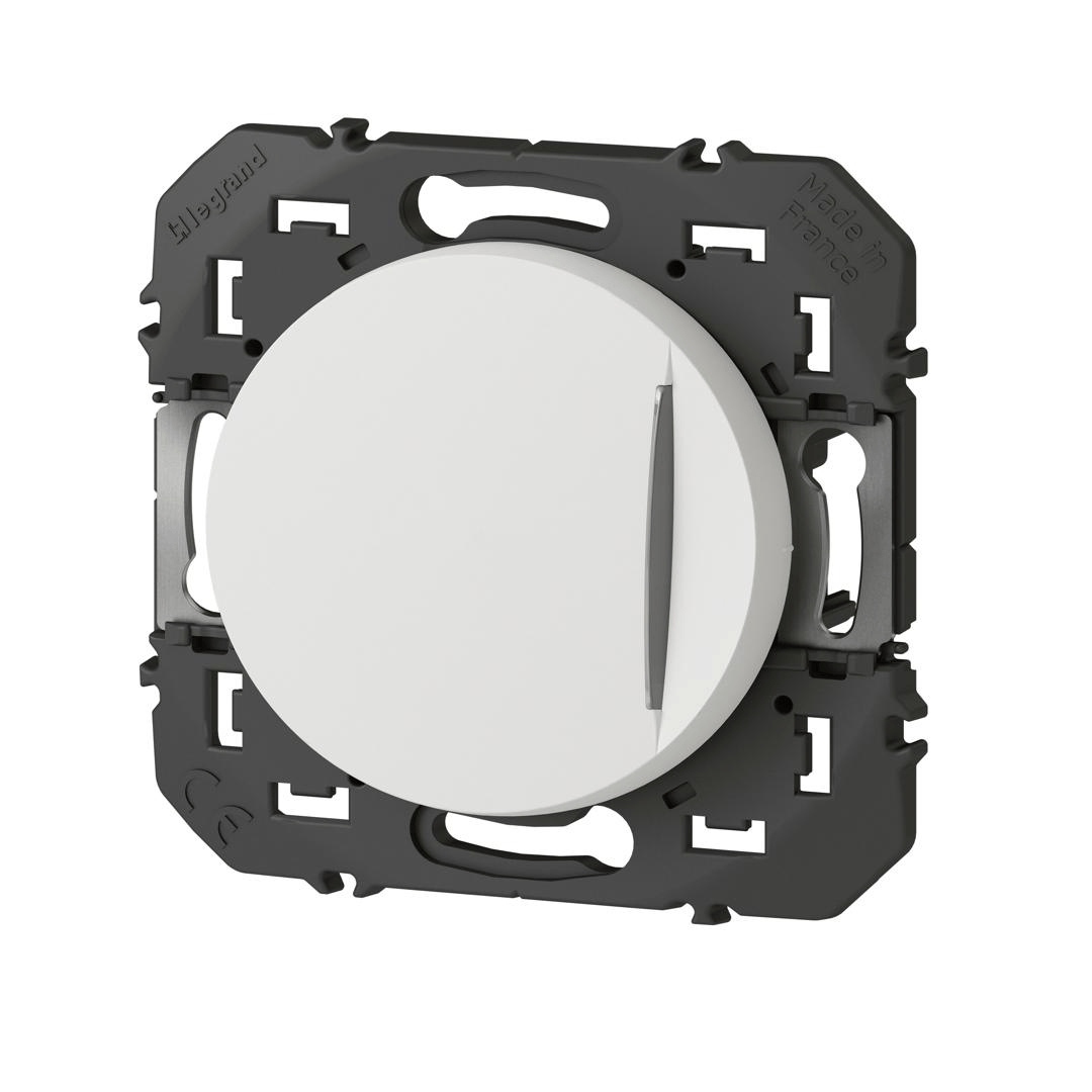 Bouton Poussoir lumineux Dooxie blanc Legrand