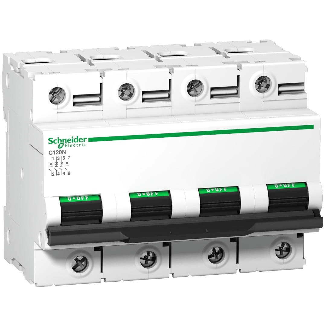 Disjoncteur 4P 80A Courbe C Acti9 C120N SCHNEIDER