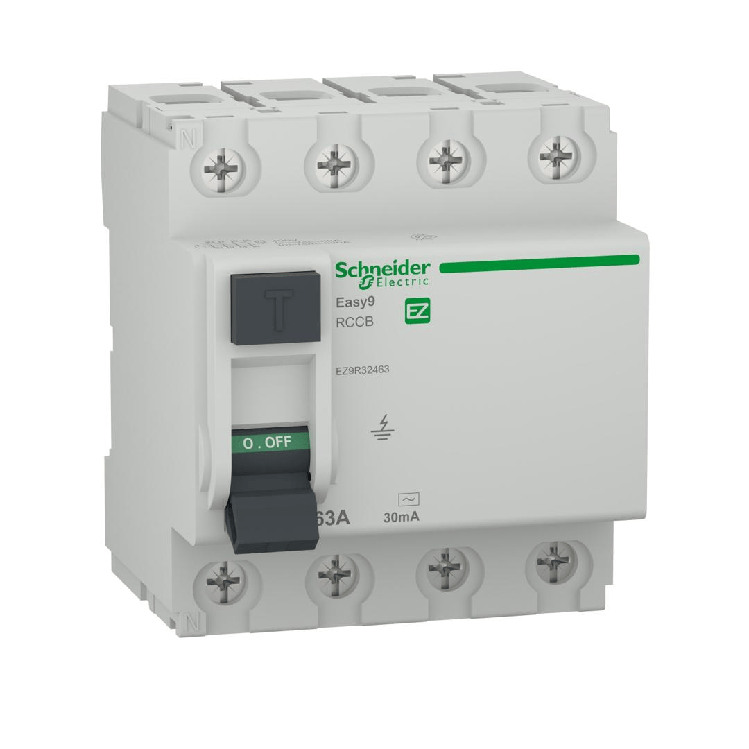 Interrupteur différentiel 4P 63A 30mA AC Easy9 Schneider