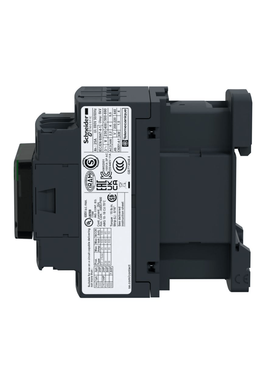Contacteur - 3P - 12A- AC-3 440V  bobine 230Vca TeSys SCHNEIDER