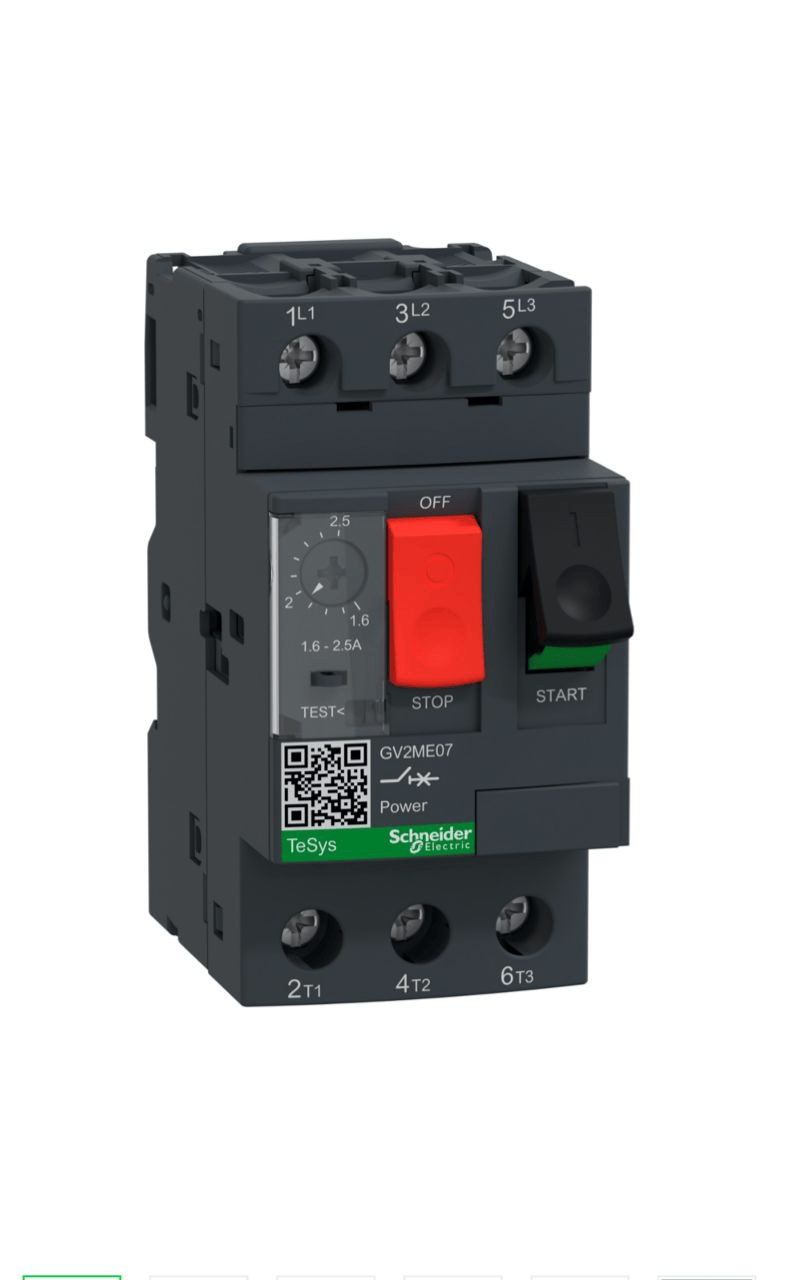 Disjoncteur moteur GV2ME07 - 1,6-2,5A - 3P 3d SCHNEIDER