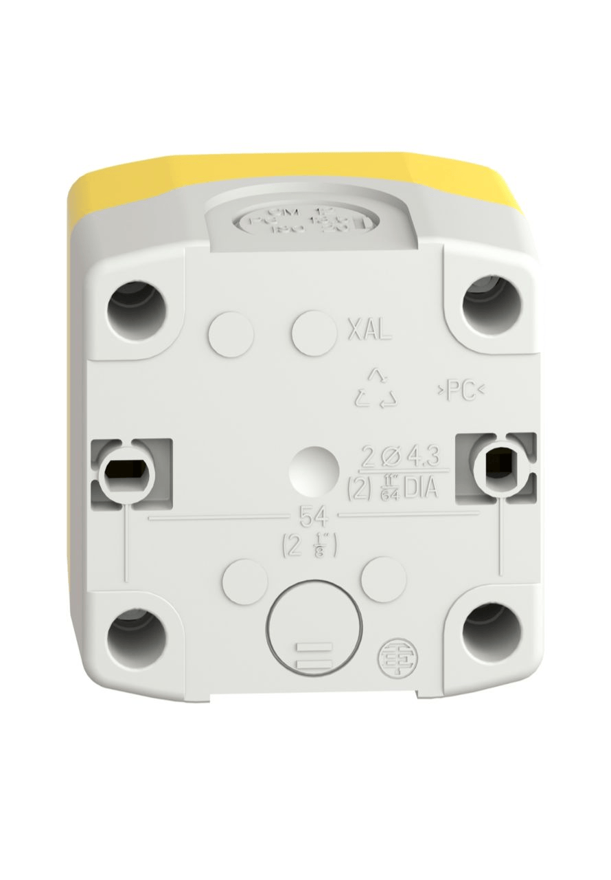 Arrêt urgence rouge - pousser tourner - 1F+1O - Ø40 Harmony SCHNEIDER